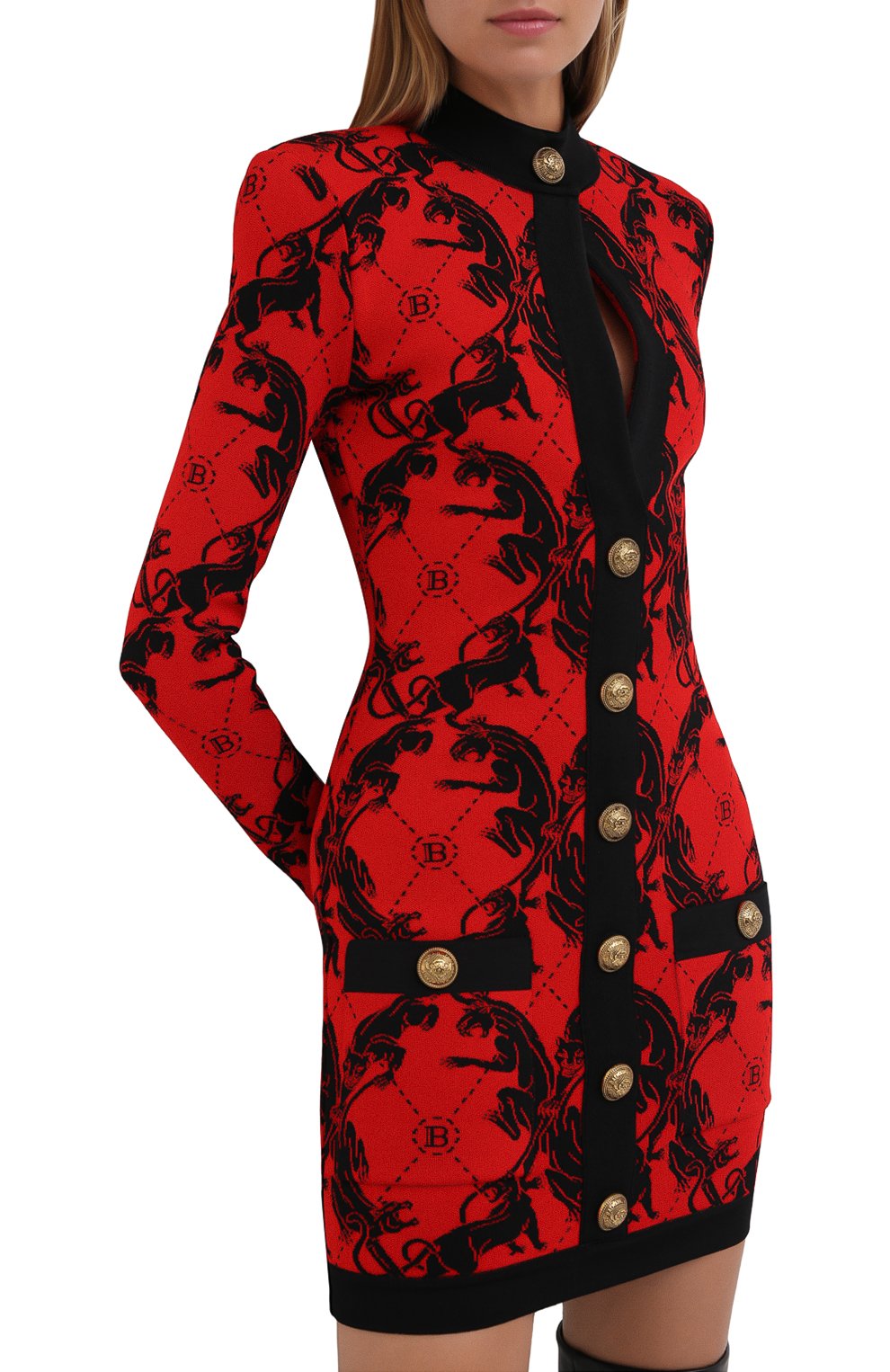 Платье из вискозы BALMAIN, арт. UF16332/K124, фото 3