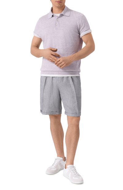 Поло изо льна и хлопка BRUNELLO CUCINELLI, арт. M2L00315, фото 2