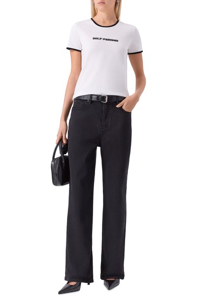 Футболка SELF-PORTRAIT белого цвета по цене 23200 руб., арт. PF25109TW, фото 2 Футболка SELF-PORTRAIT, арт. PF25109TW, фото 2