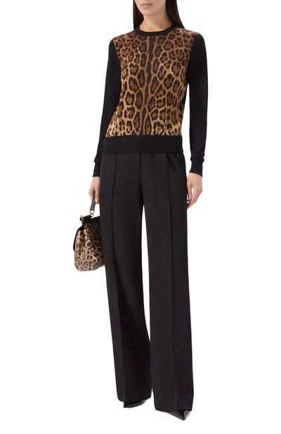 Комбинированный пуловер DOLCE & GABBANA, арт. FXX31T/JGMGS, фото 2
