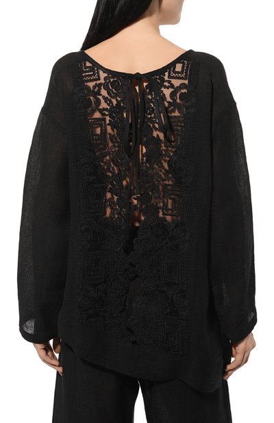 Льняная блузка MAURIZIO, арт. MZS4W08200577, фото 4