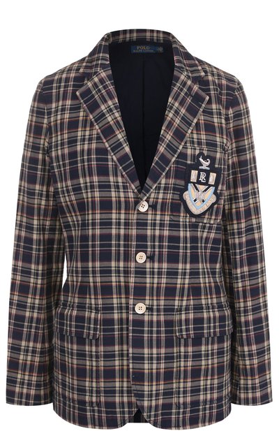 Приталенный жакет в клетку POLO RALPH LAUREN, арт. 211663538, фото 1