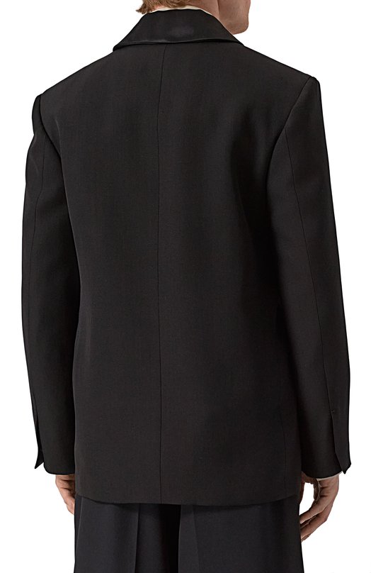 Пиджак из вискозы и шелка Jil Sander J21BN0211-J65324 Чёрный  J21BN0211-J65324 Фото 6