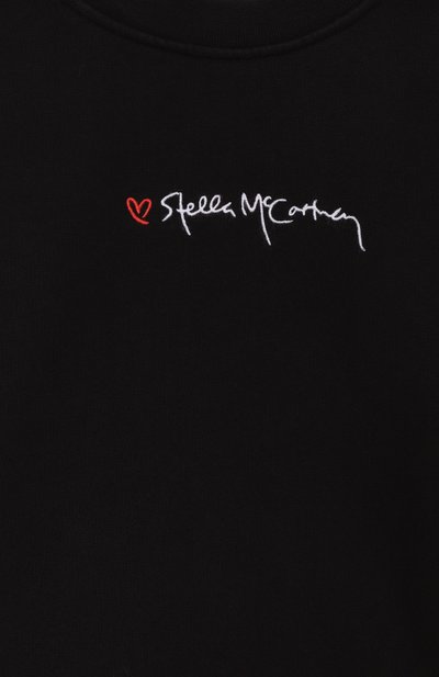 Хлопковый свитшот STELLA MCCARTNEY черного цвета по цене 12350 руб., арт. TX4C50, фото 3 Хлопковый свитшот STELLA MCCARTNEY, арт. TX4C50, фото 3