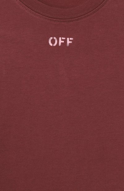 Хлопковый лонгслив OFF-WHITE, арт. 0GAB00CF26JER0016_001, фото 3