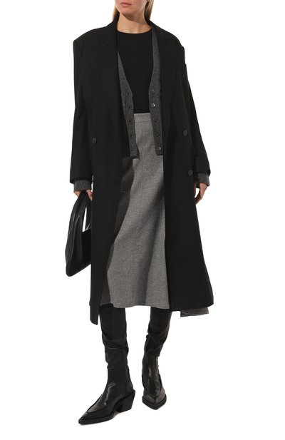 Хлопковый лонгслив RICK OWENS черного цвета по цене 32800 руб., арт. RP01C5202/RD, фото 2 Хлопковый лонгслив RICK OWENS, арт. RP01C5202/RD, фото 2