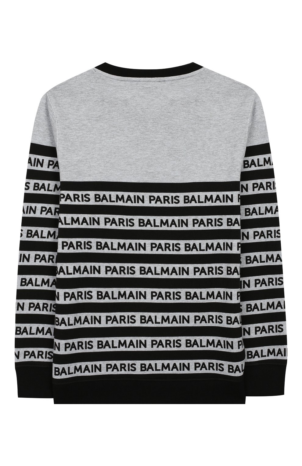 Хлопковый свитшот BALMAIN серого цвета по цене 26350 руб., арт. 6L4640/LX230/12-16, фото 2 Хлопковый свитшот BALMAIN, арт. 6L4640/LX230/12-16, фото 2