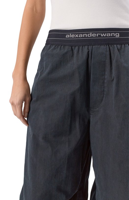 Хлопковые брюки Alexander Wang 1WC4254924 Чёрный  1WC4254924 Фото 5