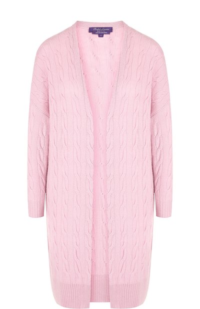 Однотонный кашемировый кардиган фактурной вязки RALPH LAUREN, арт. 290615165, фото 1