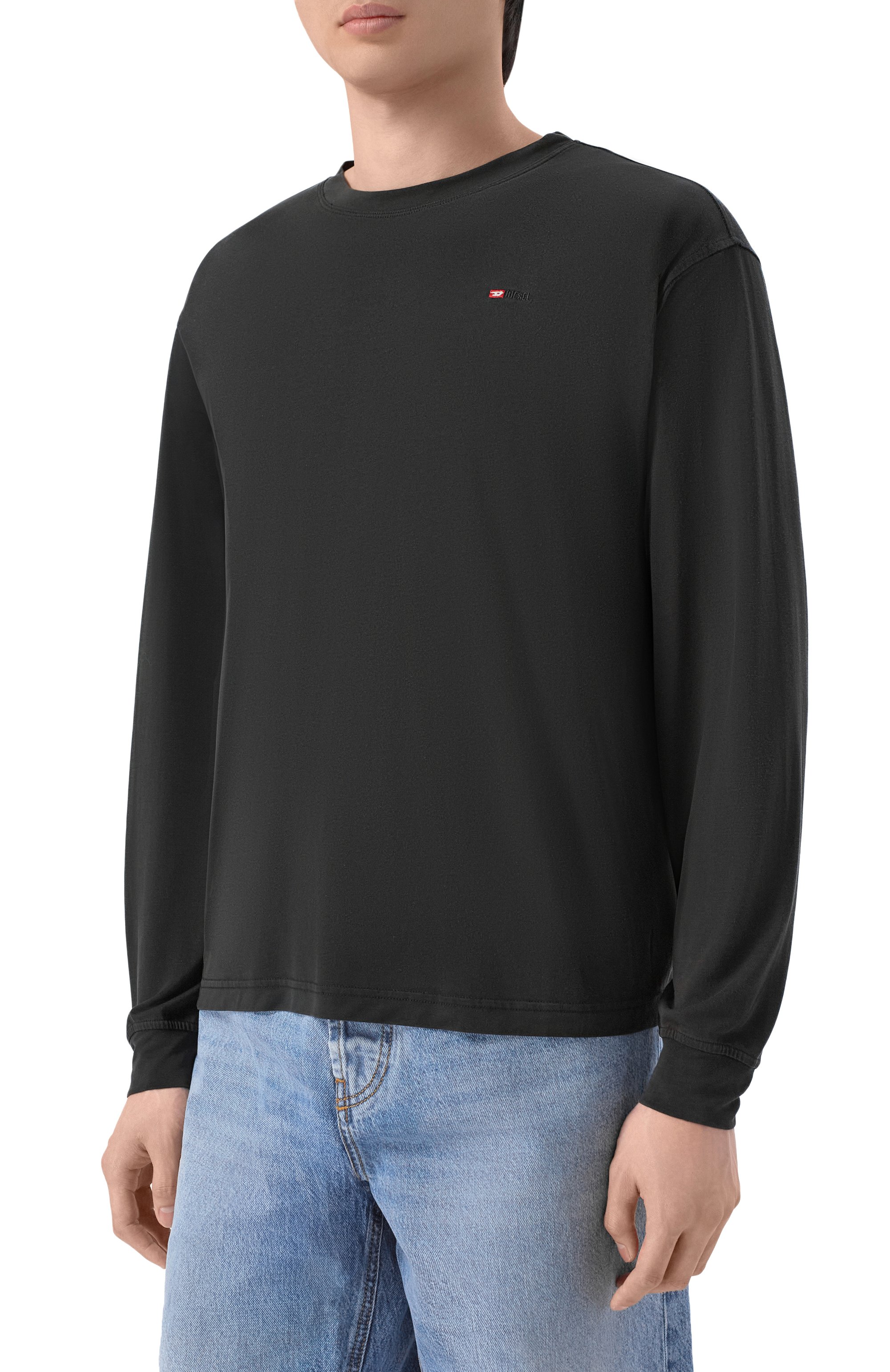 Лонгслив DIESEL черного цвета по цене 11800 руб., арт. A20085/0WEBV, фото 3 Лонгслив DIESEL, арт. A20085/0WEBV, фото 3
