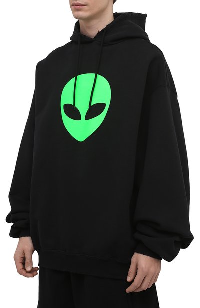 Хлопковое худи BALENCIAGA, арт. 641679/TJV95, фото 3