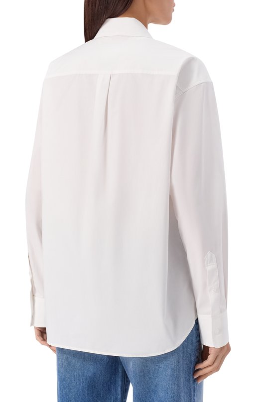 Хлопковая рубашка alexanderwang.t 4WC2241482 Белый  4WC2241482 Фото 4