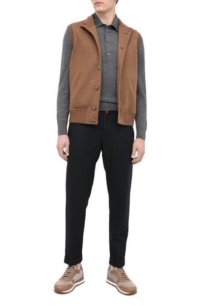 Шерстяное поло TOM FORD серого цвета по цене 99500 руб., арт. BVM94/TFK132, фото 2 Шерстяное поло TOM FORD, арт. BVM94/TFK132, фото 2