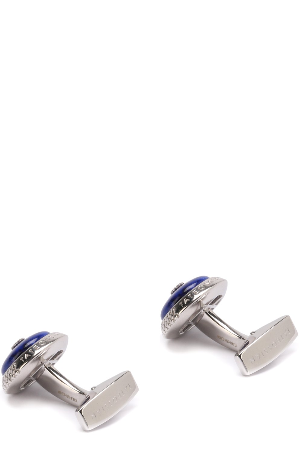 Серебряные запонки TATEOSSIAN синего цвета по цене 43050 руб., арт. CL6031, фото 2 Серебряные запонки TATEOSSIAN, арт. CL6031, фото 2