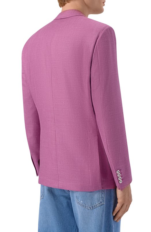 Пиджак из кашемира и шелка Stefano Ricci S1RM4322T0/C168HA Розовый  S1RM4322T0/C168HA Фото 5