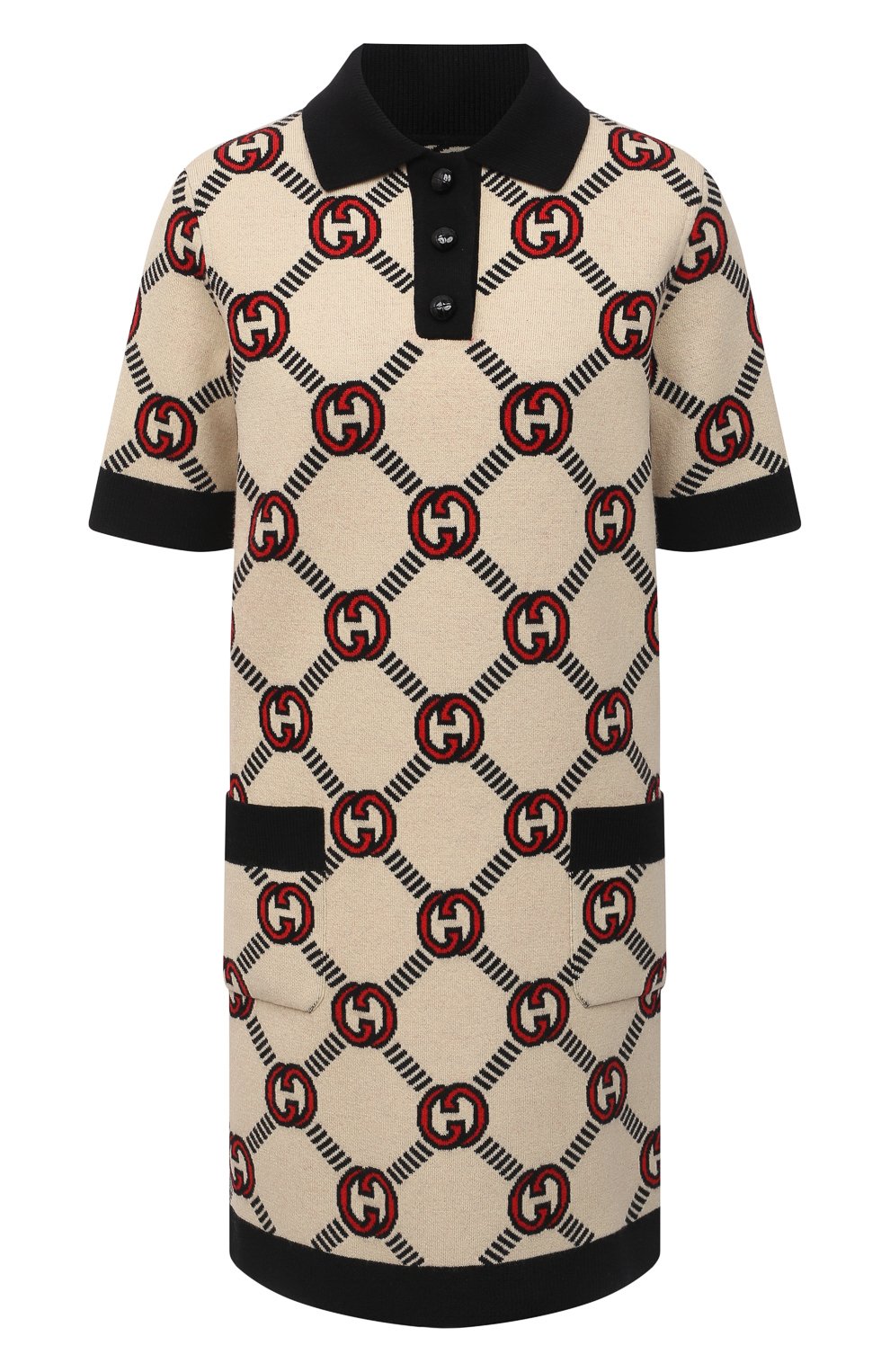 Двустороннее платье GUCCI черного цвета по цене 235500 руб., арт. 678311/XKB5S, фото 1 Двустороннее платье GUCCI, арт. 678311/XKB5S, фото 1