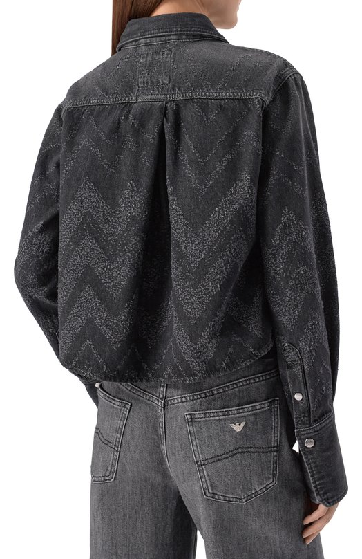 Джинсовая куртка BOSS Orange 50548445 Чёрный  50548445 Фото 4