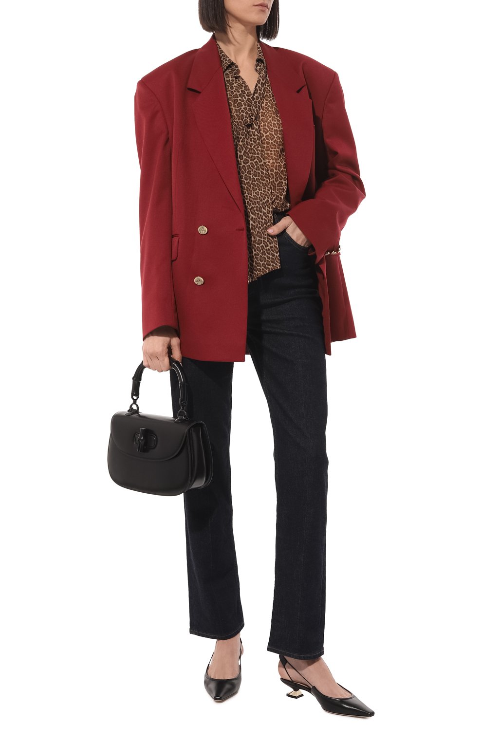 Сумка gucci bamboo 1947 medium GUCCI, арт. 672206 10ODP, фото 9