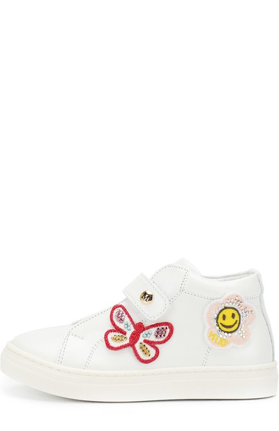 Кожаные кеды с аппликациями и застежками велькро MISSOURI, арт. 4514 A/27-30, фото 2