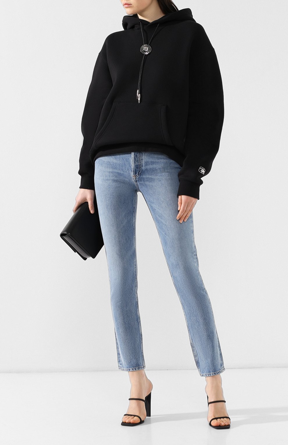 Хлопковый пуловер ALEXANDER WANG черного цвета по цене 57450 руб., арт. 1W491210X7, фото 2 Хлопковый пуловер ALEXANDER WANG, арт. 1W491210X7, фото 2