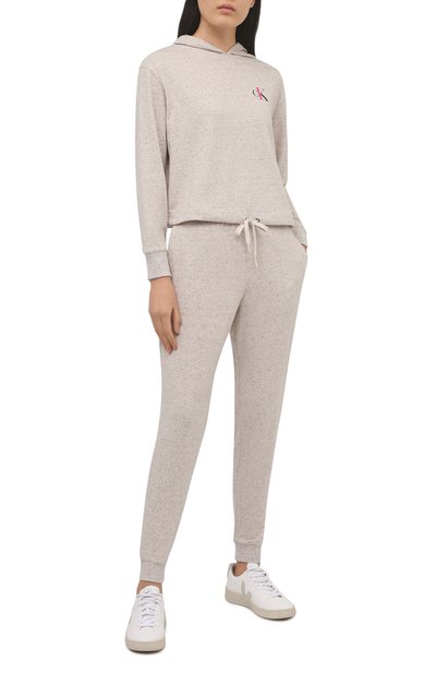 Худи CALVIN KLEIN серого цвета по цене 7995 руб., арт. QS6427E, фото 2 Худи CALVIN KLEIN, арт. QS6427E, фото 2