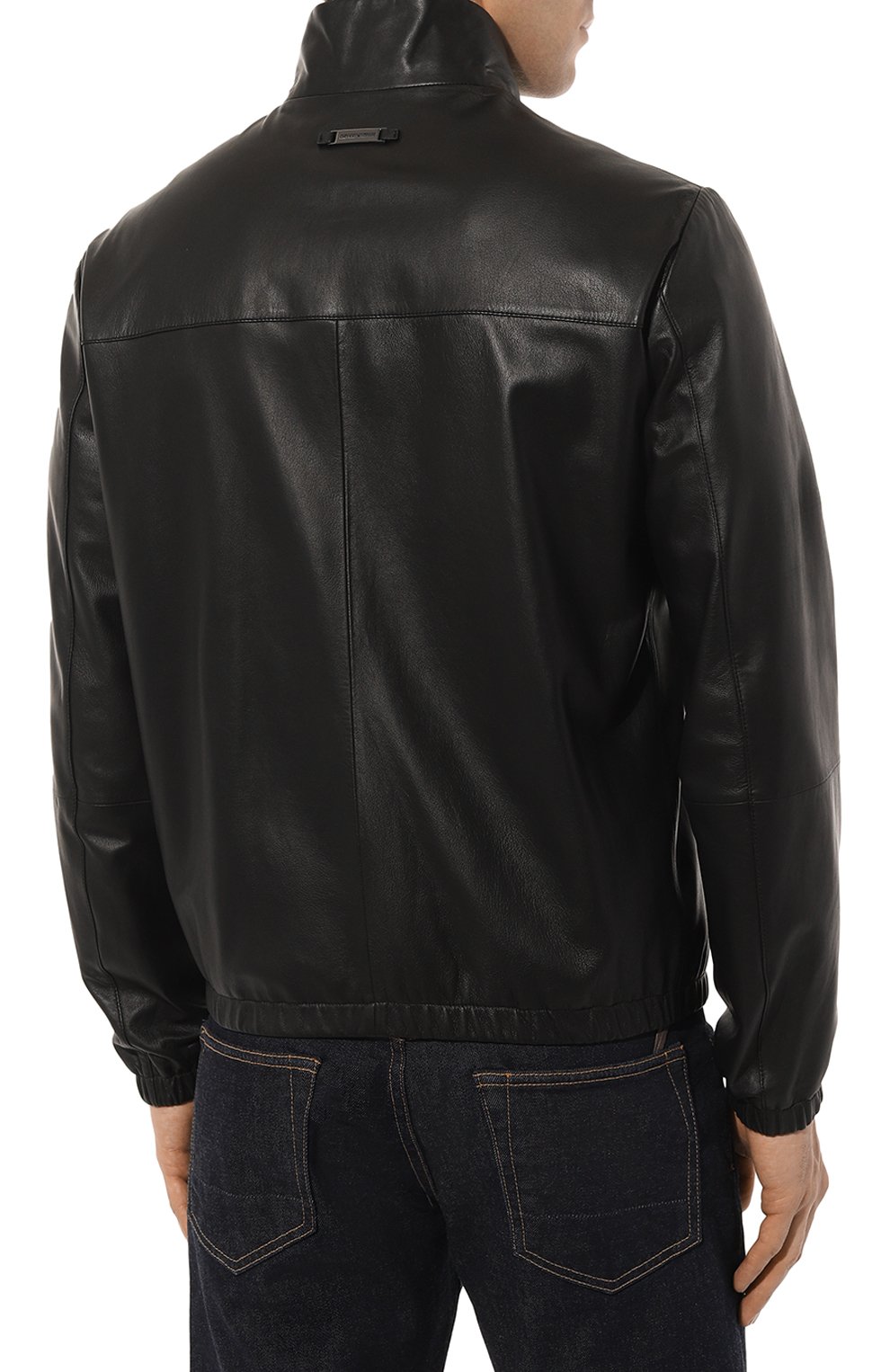 Кожаный бомбер EMPORIO ARMANI, арт. 01R55P/01P54, фото 4