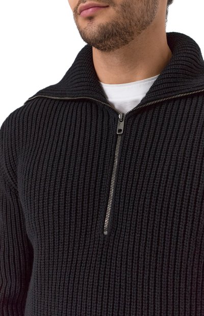 Шерстяной свитер DOLCE & GABBANA черного цвета по цене 158000 руб., арт. GXW42T/JCVWK, фото 5 Шерстяной свитер DOLCE & GABBANA, арт. GXW42T/JCVWK, фото 5