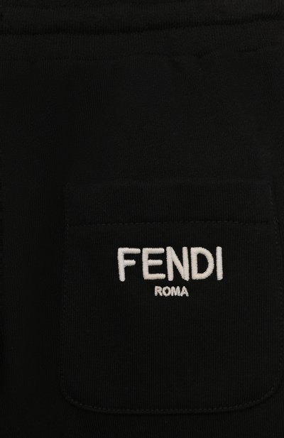 Хлопковые джоггеры FENDI, арт. JUF065/AJ2U/8-12+, фото 3