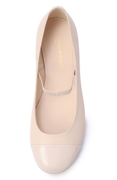 Кожаные балетки EMPORIO ARMANI, арт. XXD022/XCC80, фото 4