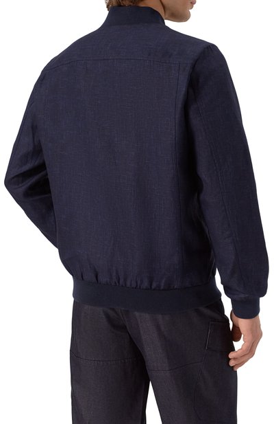 Льняной бомбер ZILLI, арт. B0M01BM0800VNI000_N01N, фото 4