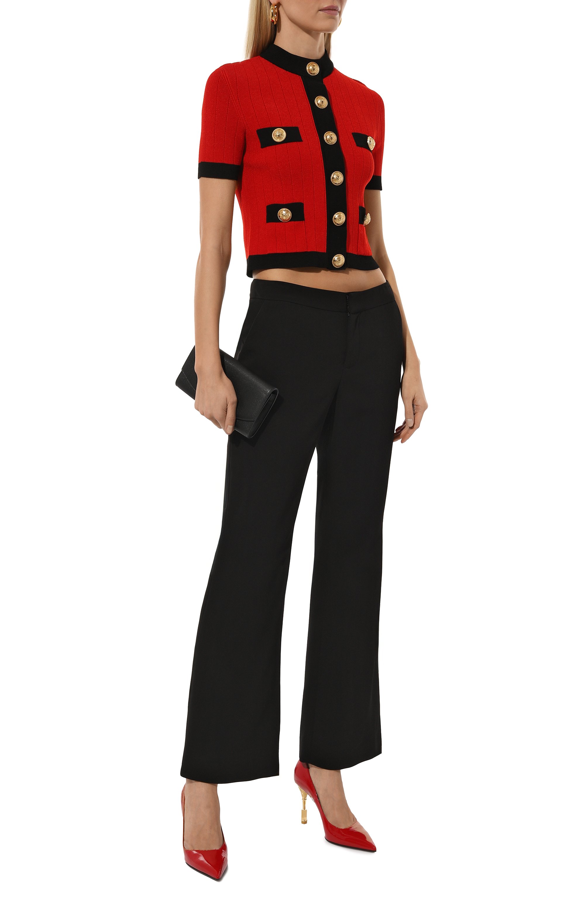 Брюки из вискозы BALMAIN, арт. CF0PP250/VB00, фото 2