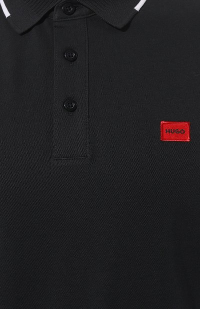 Хлопковое поло HUGO, арт. 50490775, фото 5