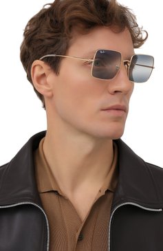 Женские солнцезащитные очки RAY-BAN синего цвета, арт. 1971-001/GA | Фото 3 (Кросс-КТ: С/з-унисекс; Региональные ограничения белый список (Axapta Mercury): RU; Тип очков: С/з; Оптика Гендер: оптика-унисекс; Очки форма: Прямоугольные)