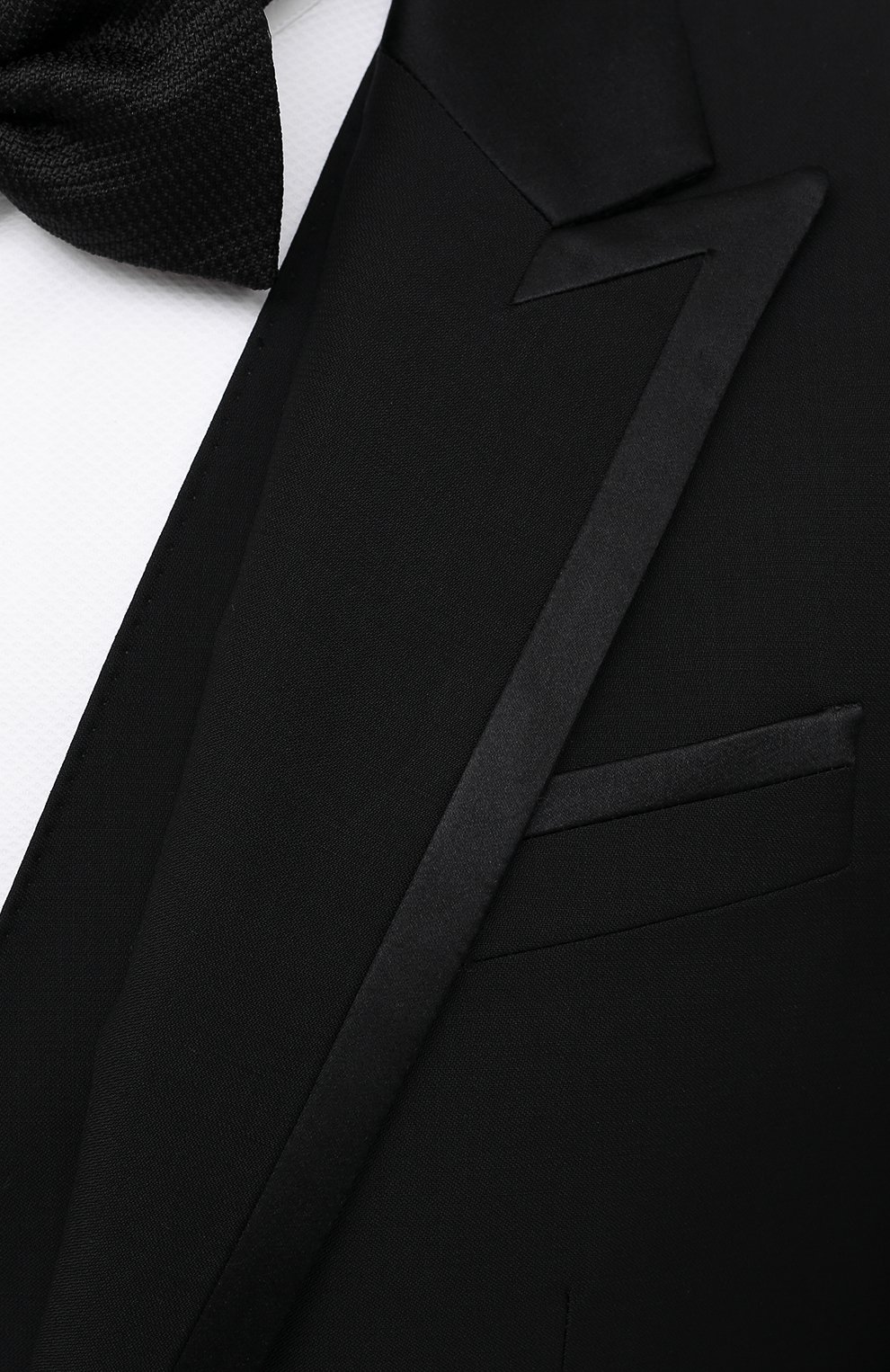 Шерстяной смокинг-тройка DOLCE & GABBANA черного цвета по цене 337500 руб., арт. GKBEMT/FU2Z8, фото 8 Шерстяной смокинг-тройка DOLCE & GABBANA, арт. GKBEMT/FU2Z8, фото 8