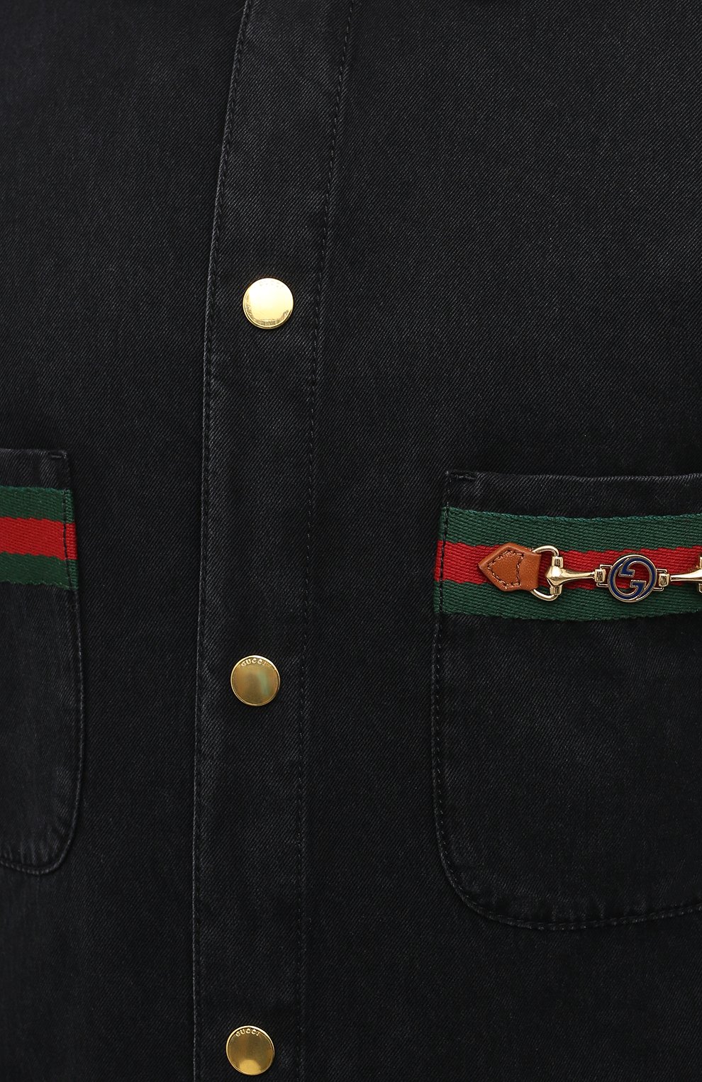 Джинсовая рубашка GUCCI черного цвета по цене 99950 руб., арт. 626480/XDBJD, фото 5 Джинсовая рубашка GUCCI, арт. 626480/XDBJD, фото 5