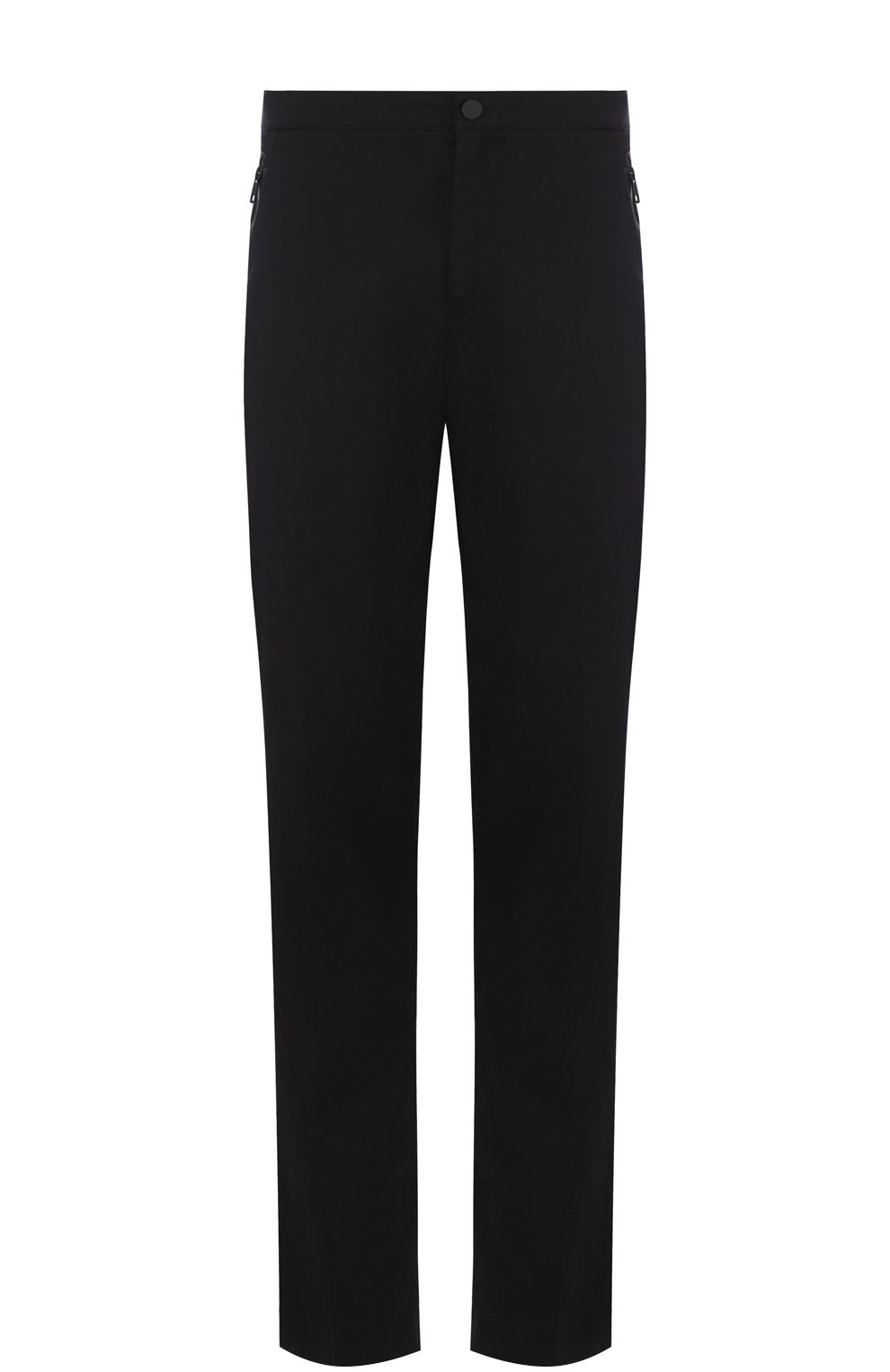 Хлопковые брюки прямого кроя с поясом на резинке MONCLER, арт. D1-091-11403-80-549P5, фото 1