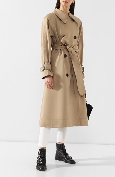 Хлопковое пальто MARC JACOBS (THE) бежевого цвета по цене 92700 руб., арт. W4190045, фото 2 Хлопковое пальто MARC JACOBS (THE), арт. W4190045, фото 2