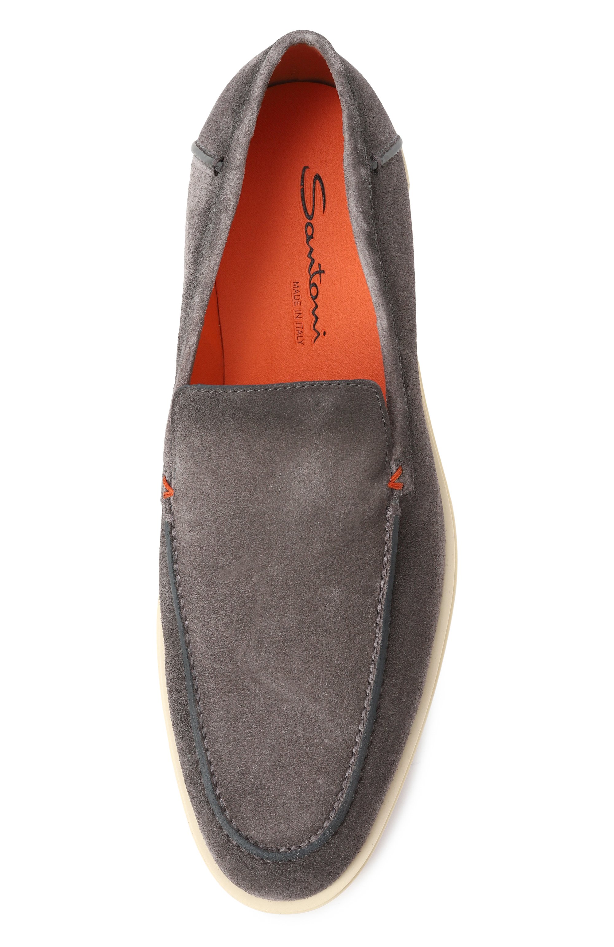 Замшевые лоферы detroit SANTONI, арт. MGDG17824TICBGEX, фото 6