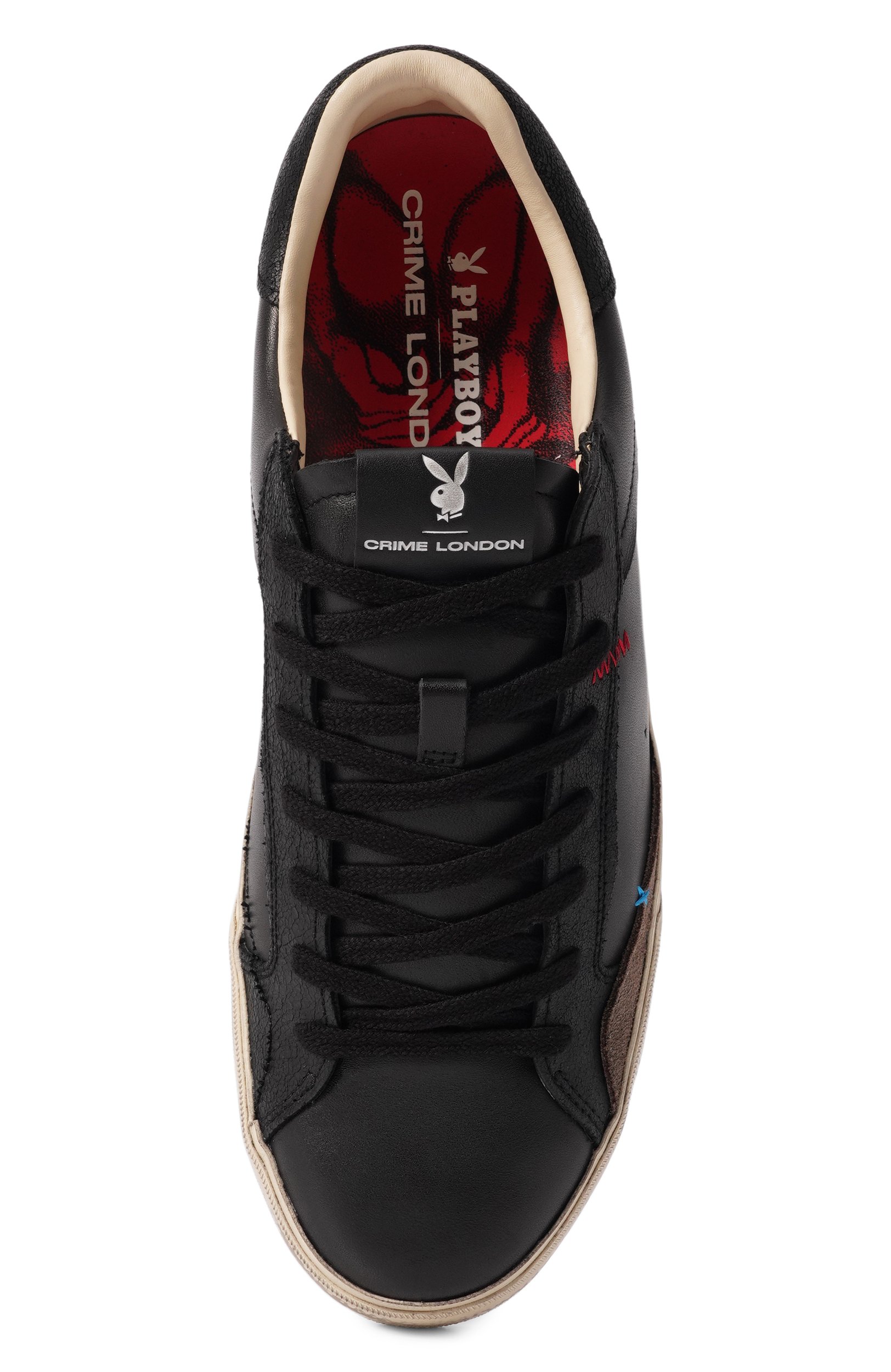 Кожаные кеды deconstructed playboy x crime london CRIME LONDON, арт. 77053AA9, фото 6