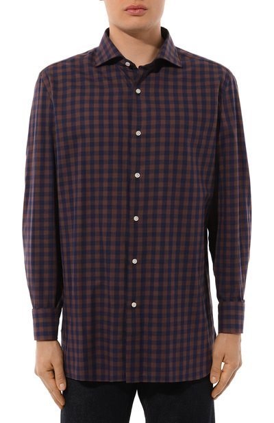 Хлопковая рубашка LUIGI BORRELLI разноцветного цвета по цене 41450 руб., арт. SR3752, фото 3 Хлопковая рубашка LUIGI BORRELLI, арт. SR3752, фото 3