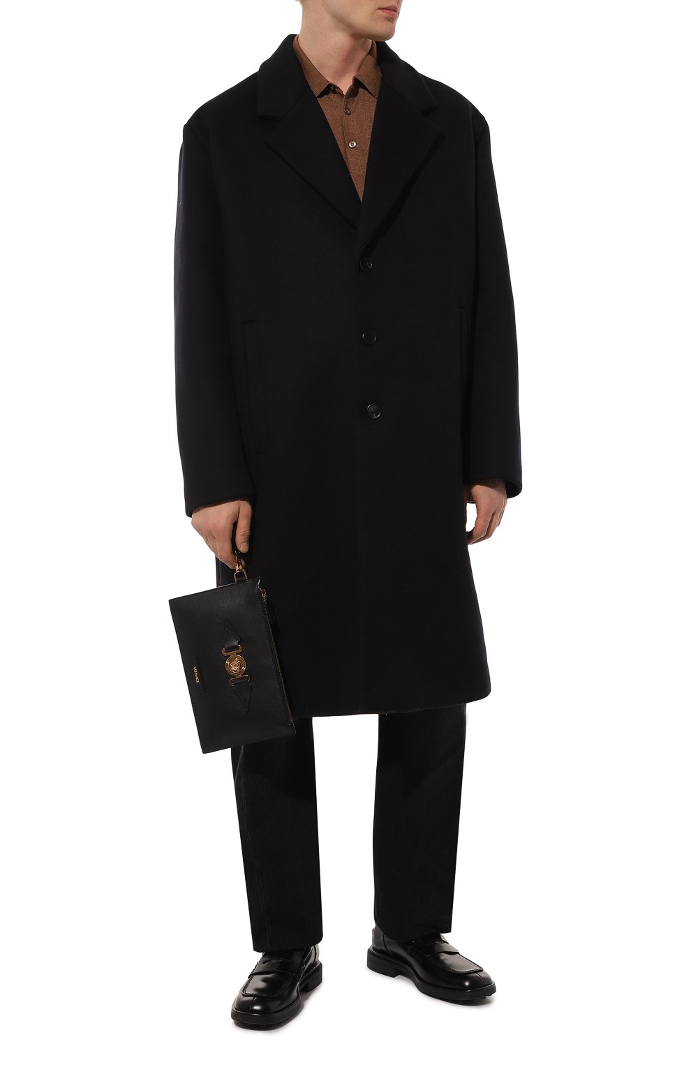 Кожаный клатч VERSACE, арт. 1006240_1A03190, фото 8