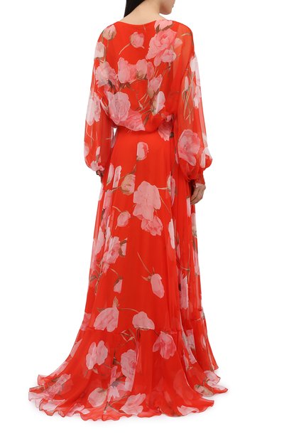 Шелковое платье VALENTINO, арт. VB0VDBZ56DN, фото 4