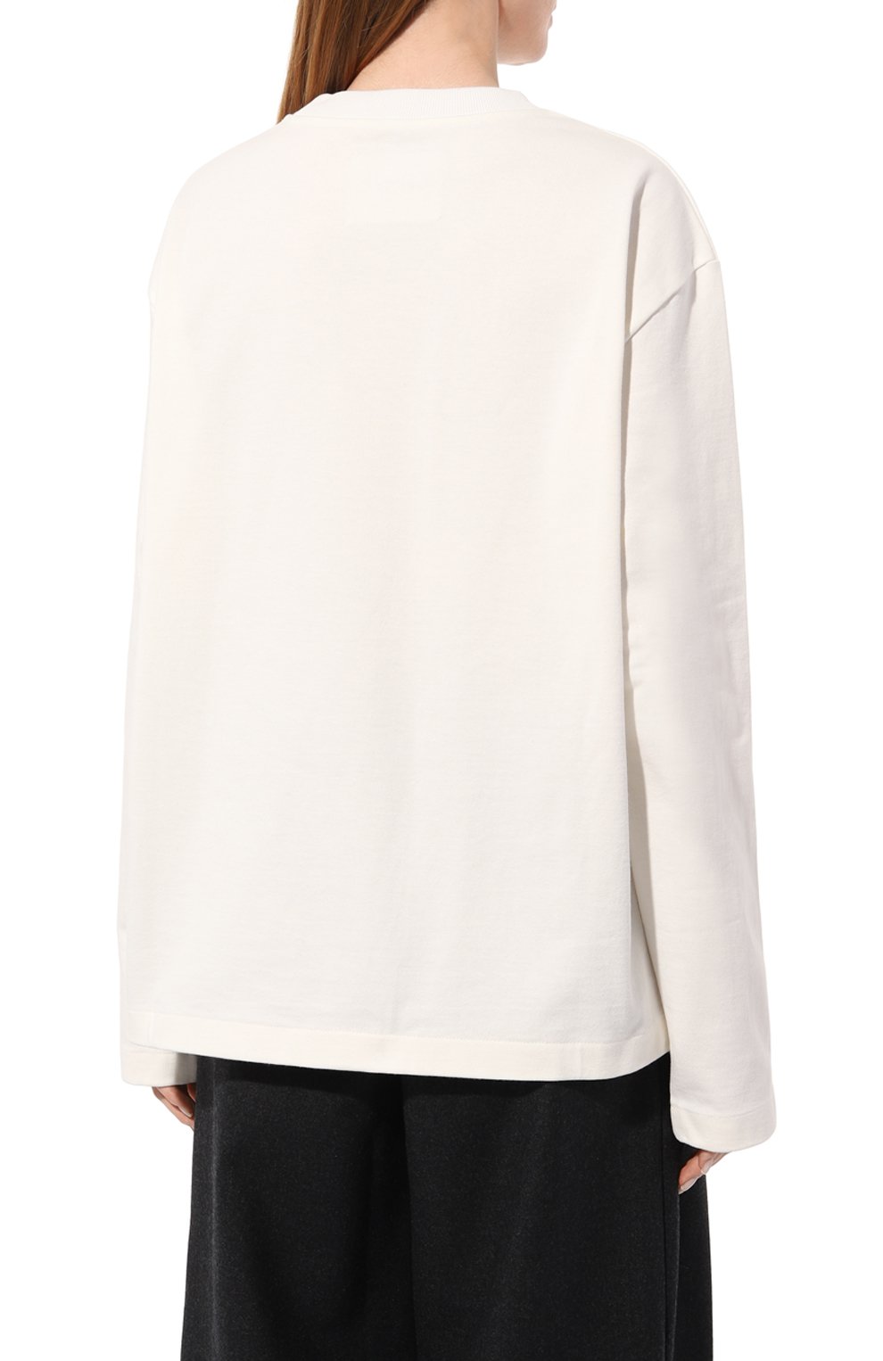 Хлопковый лонгслив JIL SANDER, арт. J02GC0107/J45047, фото 4