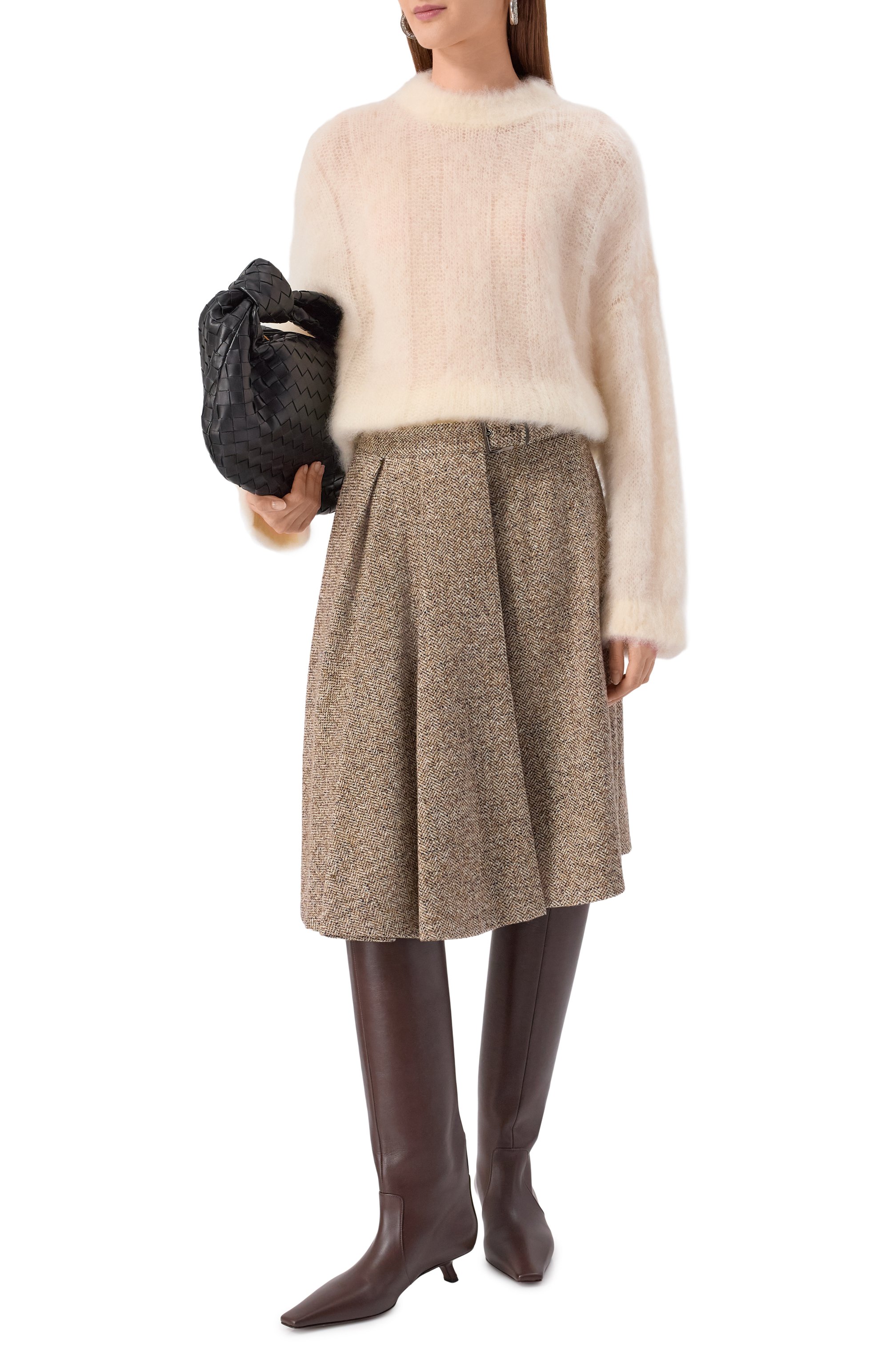 Юбка из шерсти и шелка BRUNELLO CUCINELLI, арт. MG530G3906, фото 2