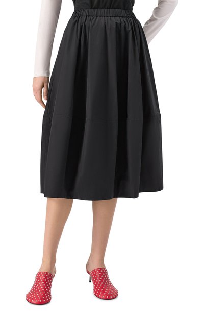 Хлопковая юбка CO черного цвета по цене 76850 руб., арт. 3513LCSP-C0RE, фото 3 Хлопковая юбка CO, арт. 3513LCSP-C0RE, фото 3