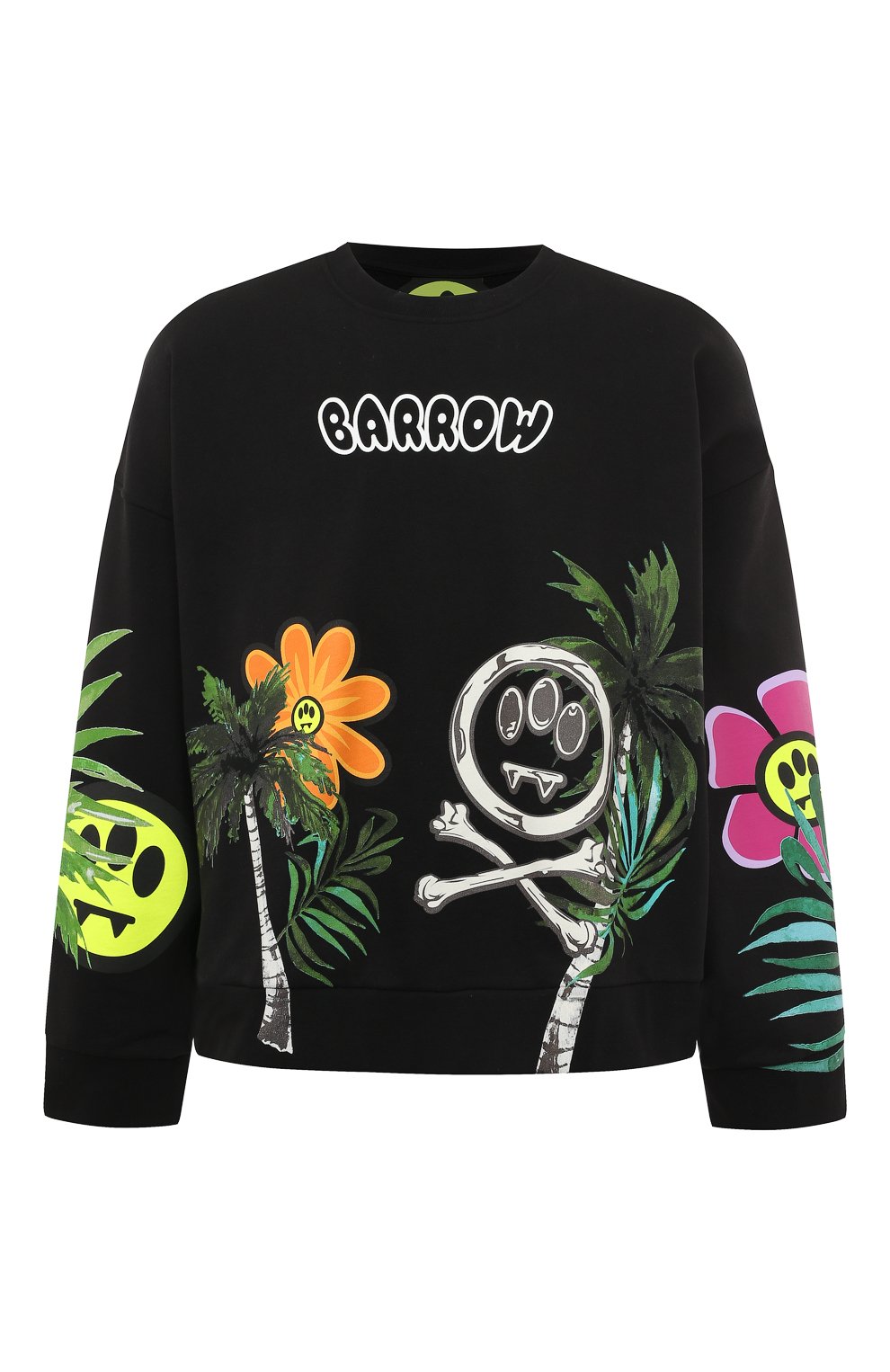 Хлопковый свитшот BARROW черного цвета по цене 35800 руб., арт. 034085, фото 1 Хлопковый свитшот BARROW, арт. 034085, фото 1