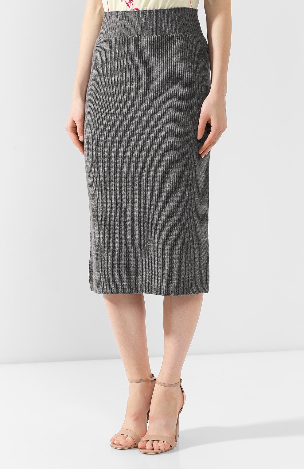 Юбка DRIES VAN NOTEN серого цвета по цене 26350 руб., арт. 192-11208-8721, фото 3 Юбка DRIES VAN NOTEN, арт. 192-11208-8721, фото 3