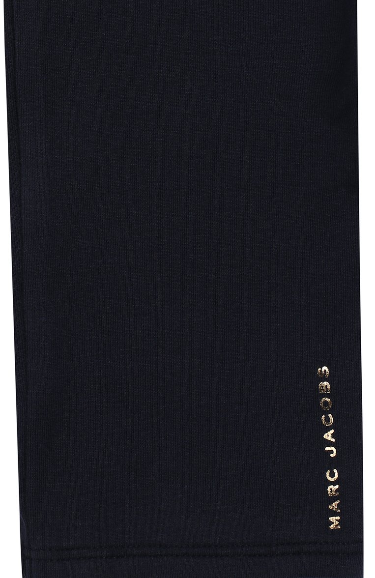 Детские хлопковые леггинсы MARC JACOBS (THE) синего цвета, арт. W04157/6A-12A | Фото 3 (Материал внешний: Хлопок; Статус проверки: Проверена категория; Случай: Повседневный; Девочки Кросс-КТ: Леггинсы-одежда; Нос: Не проставлено)