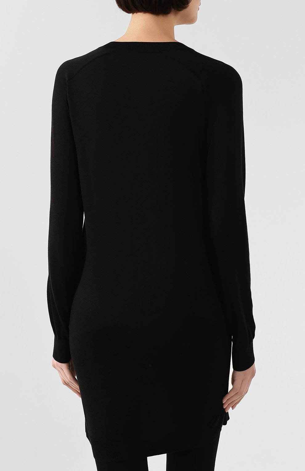 Пуловер из смеси шелка и хлопка VERSACE черного цвета по цене 127000 руб., арт. A85515/A233111, фото 4 Пуловер из смеси шелка и хлопка VERSACE, арт. A85515/A233111, фото 4