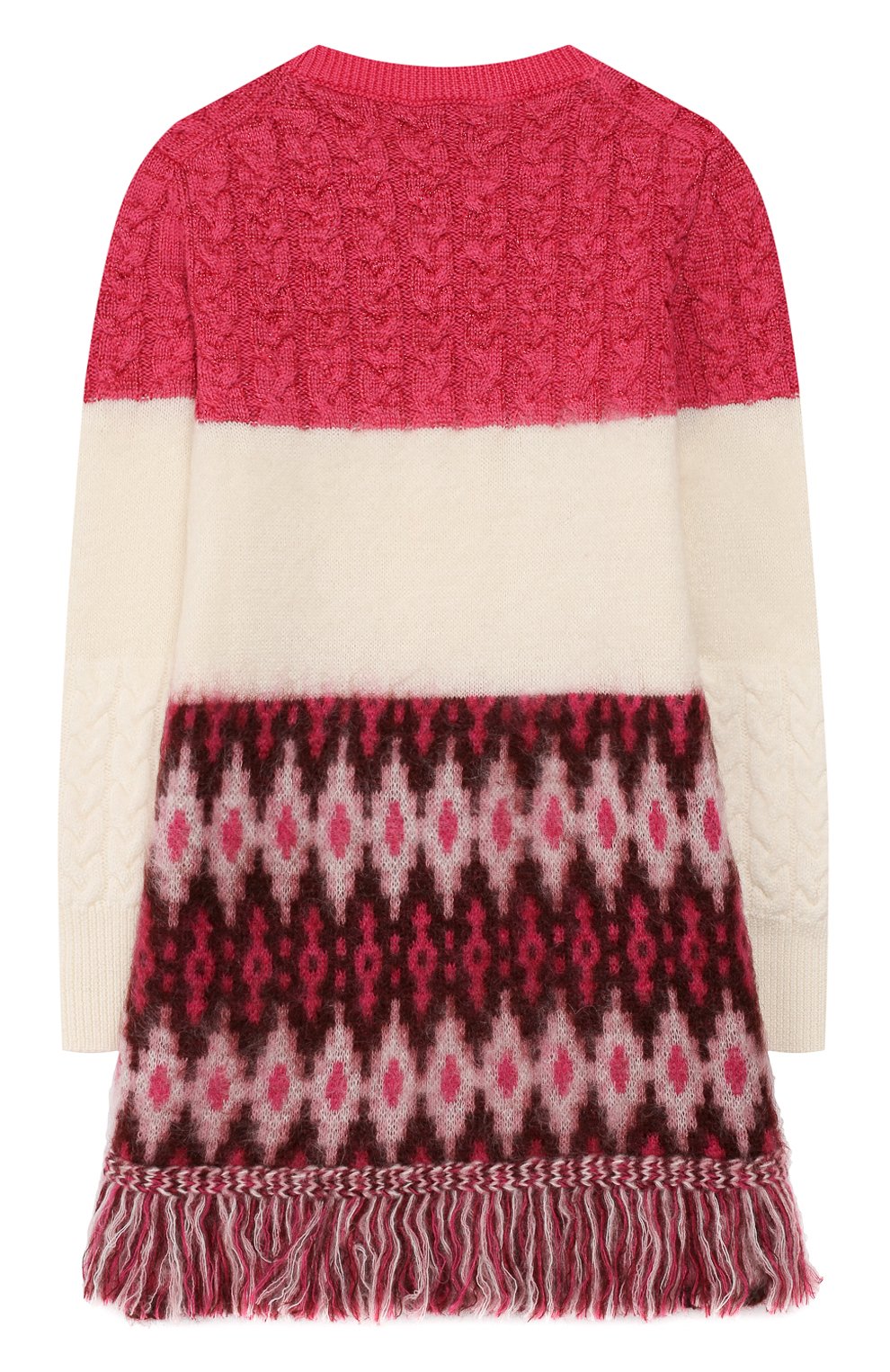 Шерстяное платье MONCLER фуксия цвета по цене 45200 руб., арт. E2-954-95509-52-A9085/12-14A, фото 2 Шерстяное платье MONCLER, арт. E2-954-95509-52-A9085/12-14A, фото 2